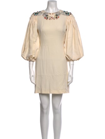 Alexander McQueen Wool Mini Dress