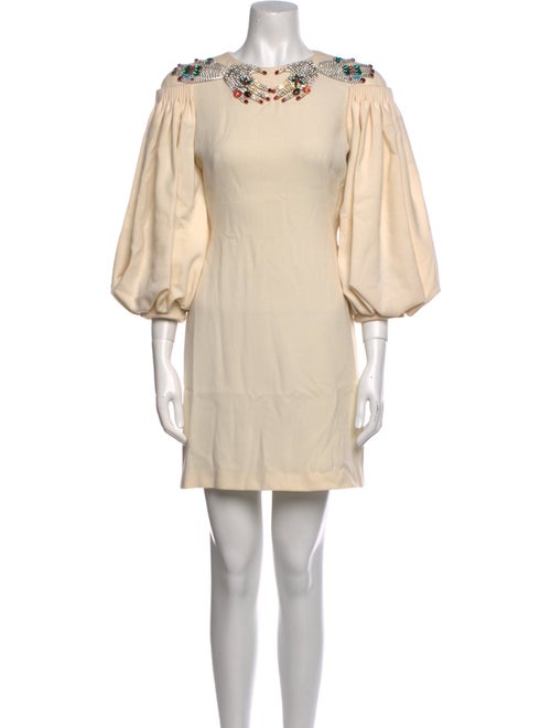 Alexander McQueen Wool Mini Dress