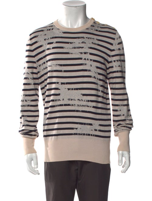 Alexander McQueen Striped Crew Neck Pullover