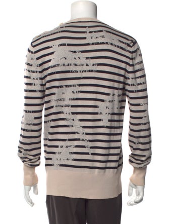 Alexander McQueen Striped Crew Neck Pullover