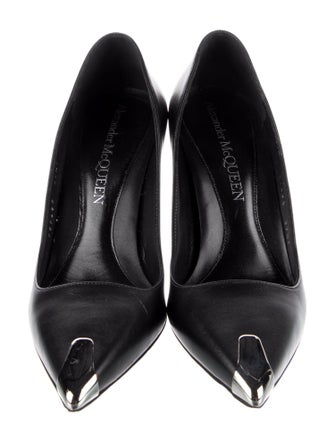 Alexander McQueen Leather Studded Accents Pumps