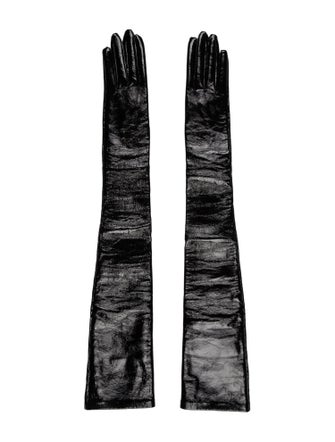 Alexander McQueen Long Leather Gloves