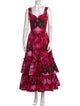 Alexander McQueen Floral Print Long Dress