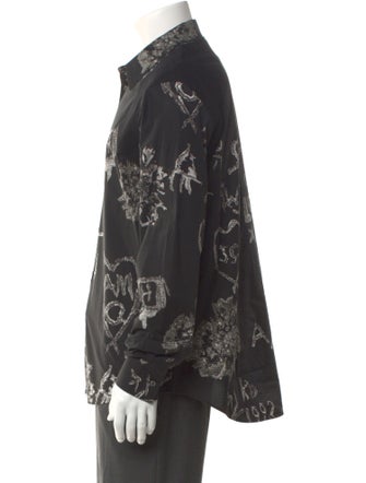 Alexander McQueen Printed Long Sleeve Shirt