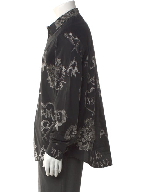 Alexander McQueen Printed Long Sleeve Shirt