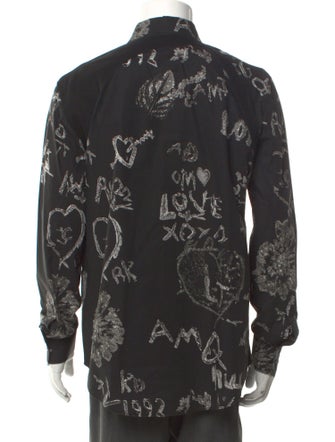 Alexander McQueen Printed Long Sleeve Shirt
