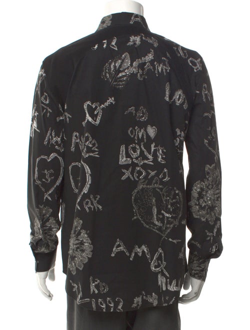 Alexander McQueen Printed Long Sleeve Shirt