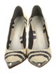 Alexander McQueen Embossed Leather Animal Print Pumps
