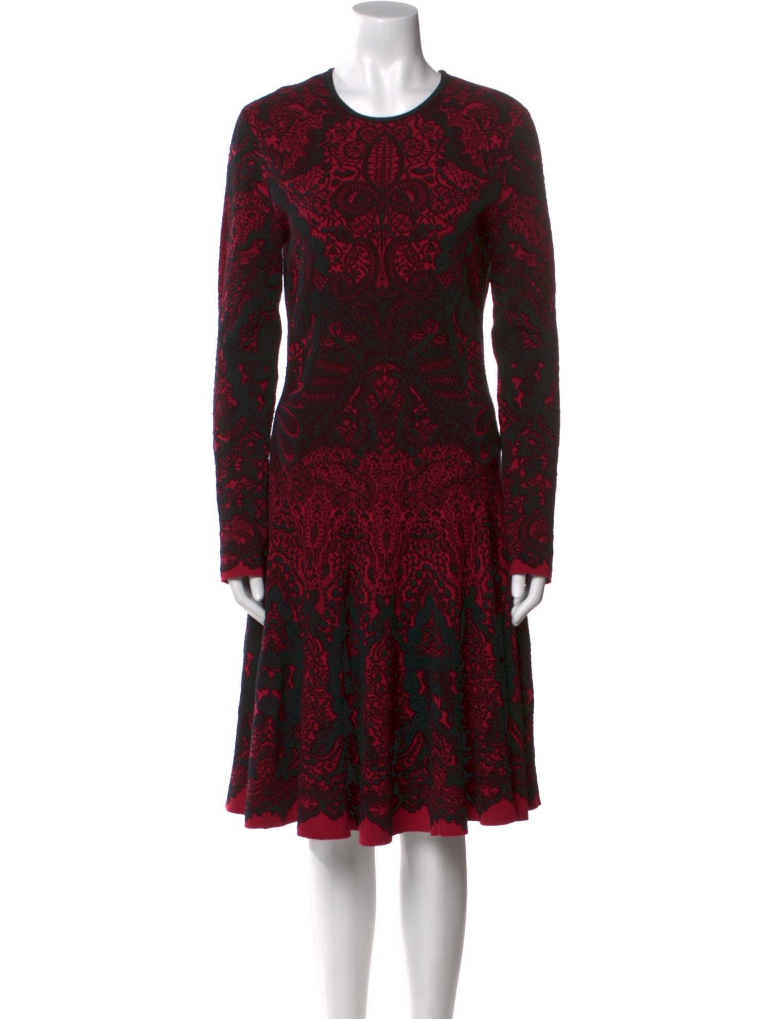 Alexander McQueen Wool Knee-Length Dress