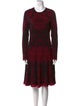 Alexander McQueen Wool Knee-Length Dress