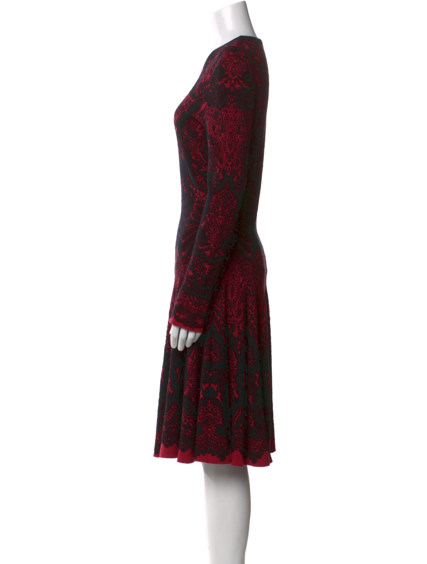 Alexander McQueen Wool Knee-Length Dress