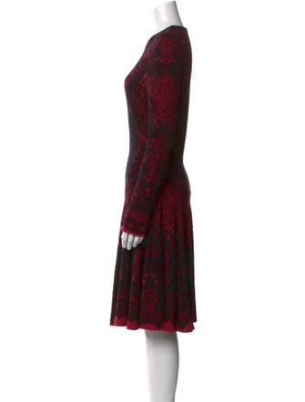 Alexander McQueen Wool Knee-Length Dress