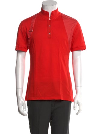 Alexander McQueen Collar Short Sleeve Polo Shirt