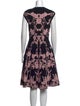 Alexander McQueen Floral Print Midi Length Dress