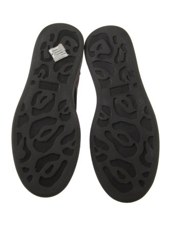 Alexander McQueen Ponyhair Animal Print Lace-Up Boots