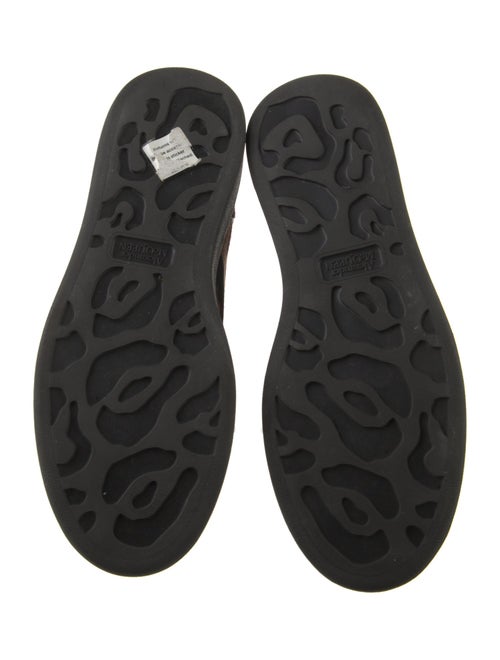 Alexander McQueen Ponyhair Animal Print Lace-Up Boots