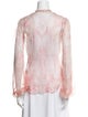Alexander McQueen Silk Floral Print Blouse