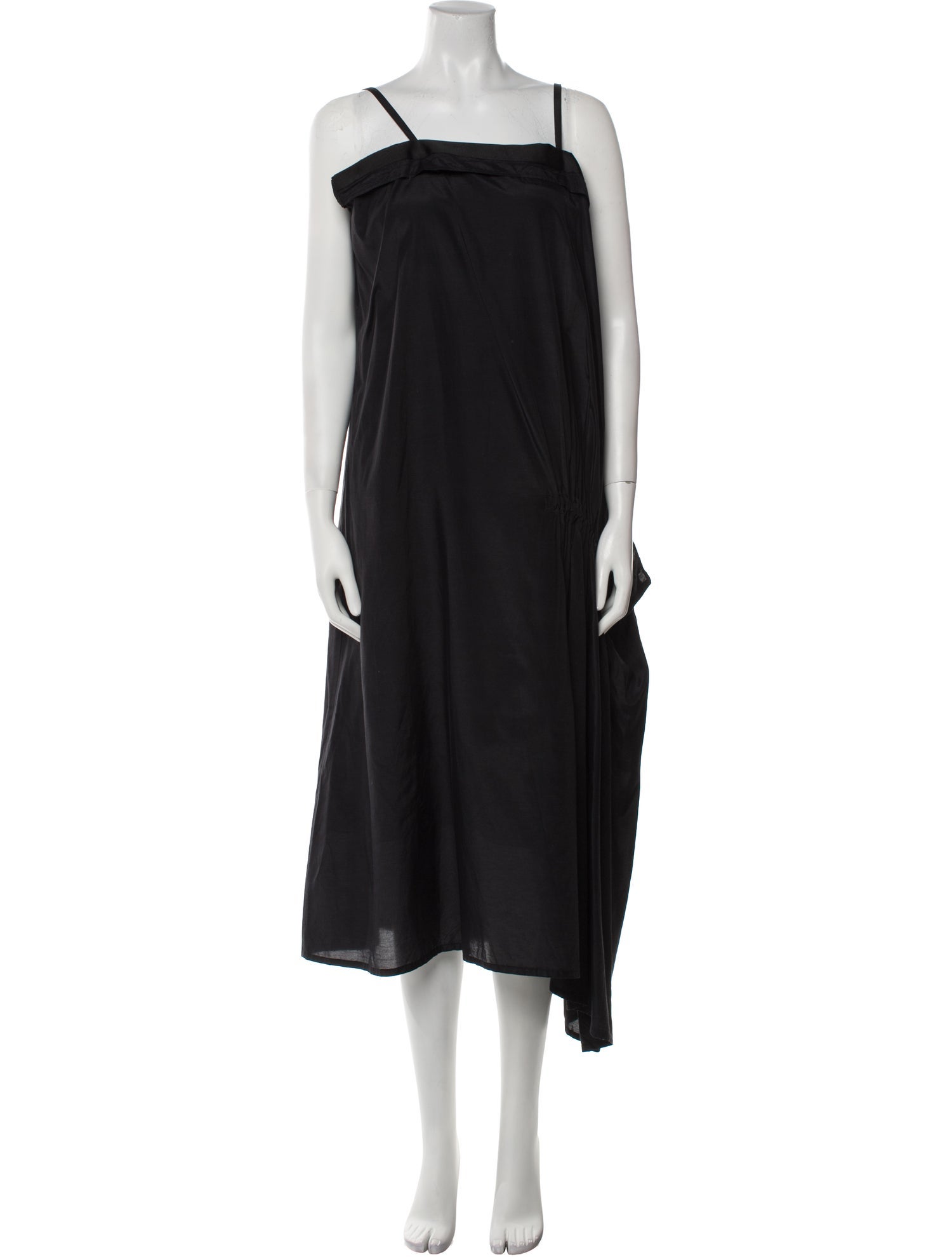 Alexander McQueen Square Neckline Midi Length Dress