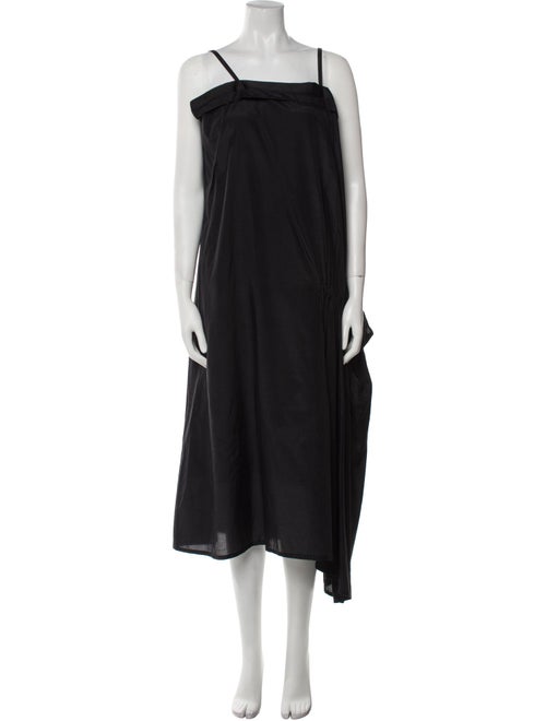 Alexander McQueen Square Neckline Midi Length Dress