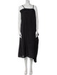 Alexander McQueen Square Neckline Midi Length Dress