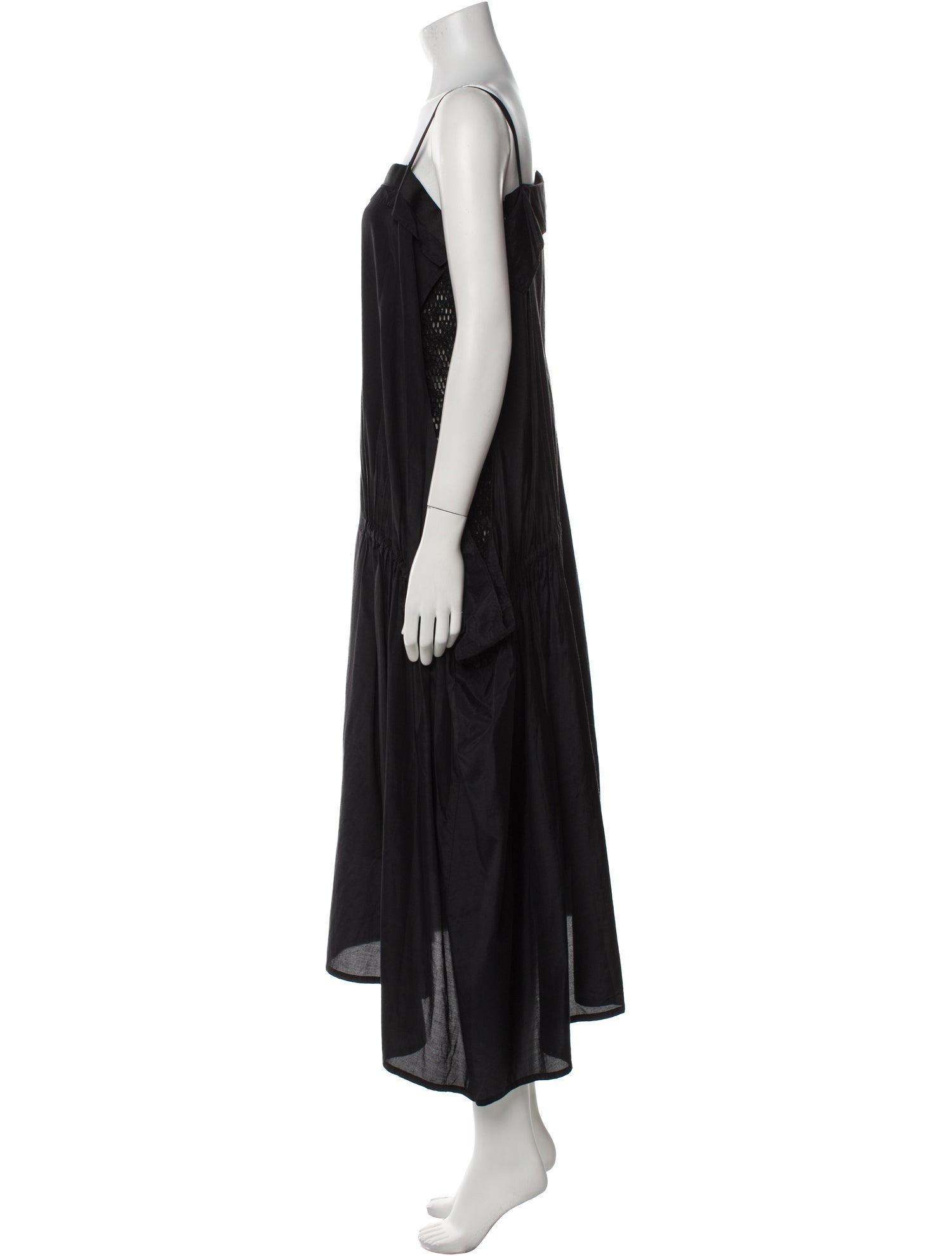 Alexander McQueen Square Neckline Midi Length Dress