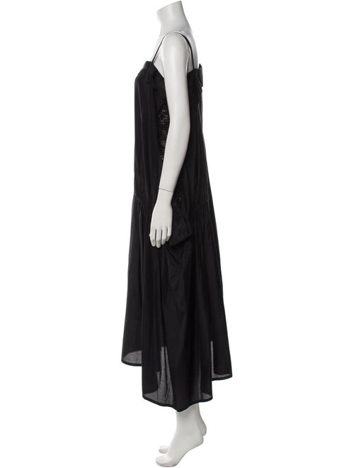 Alexander McQueen Square Neckline Midi Length Dress