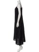Alexander McQueen Square Neckline Midi Length Dress
