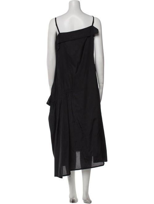 Alexander McQueen Square Neckline Midi Length Dress