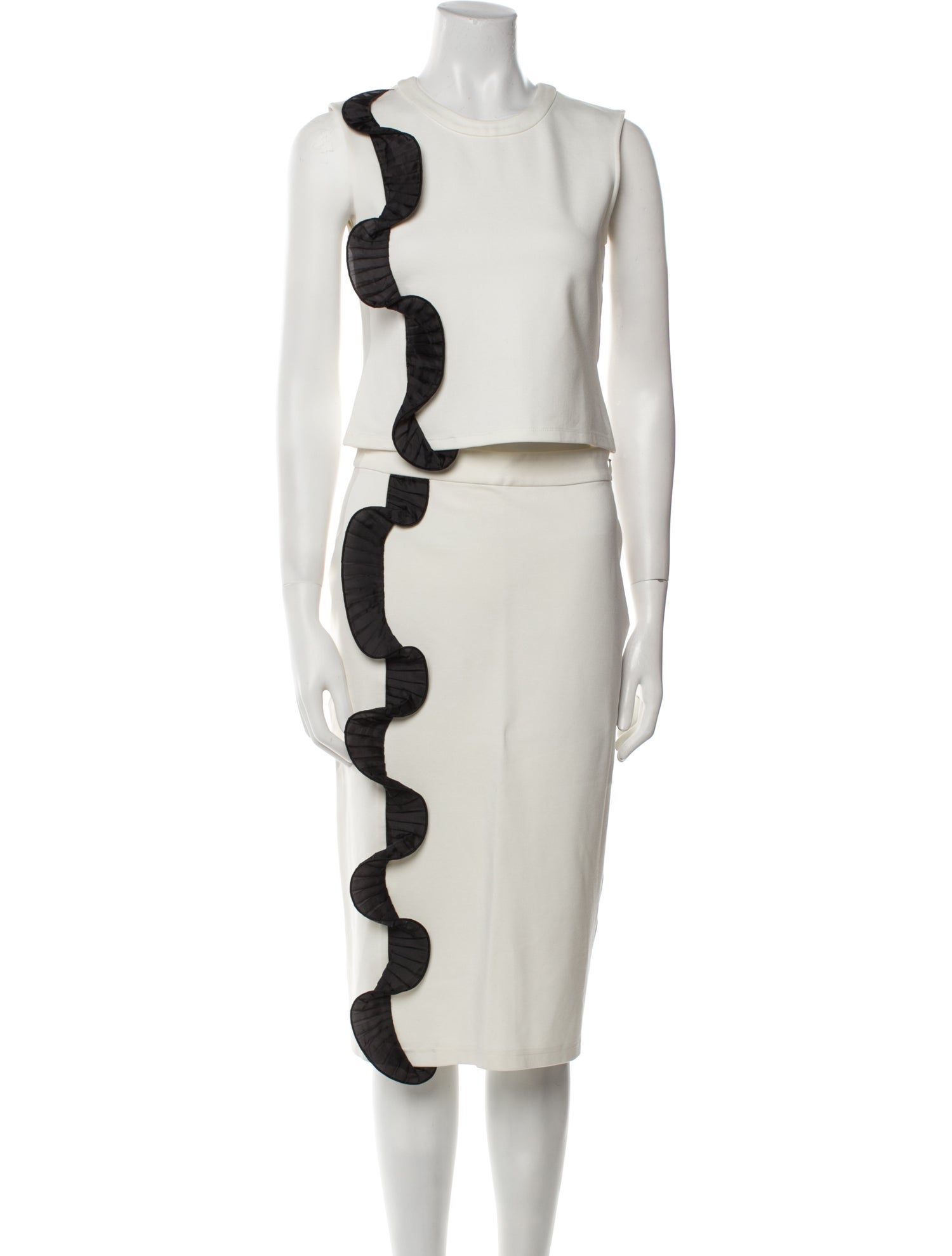 Alexander McQueen 2022 Striped Skirt Set