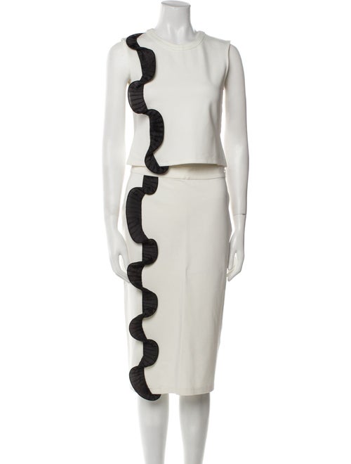 Alexander McQueen 2022 Striped Skirt Set