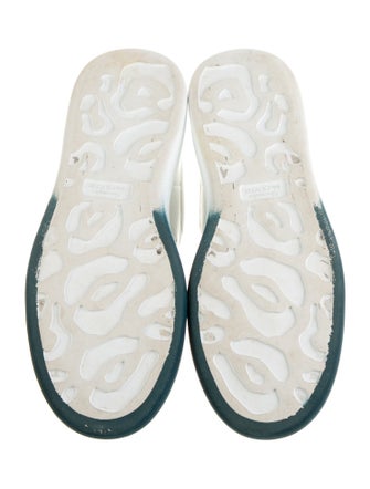 Alexander McQueen Leather Colorblock Pattern Chunky Sneakers