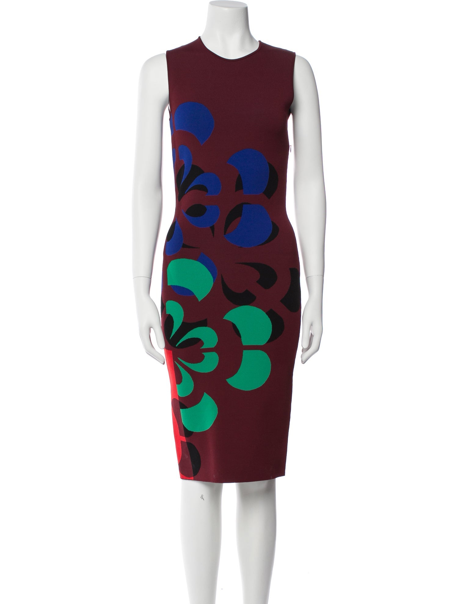 Alexander McQueen Printed Knee-Length Dress w/ Tags