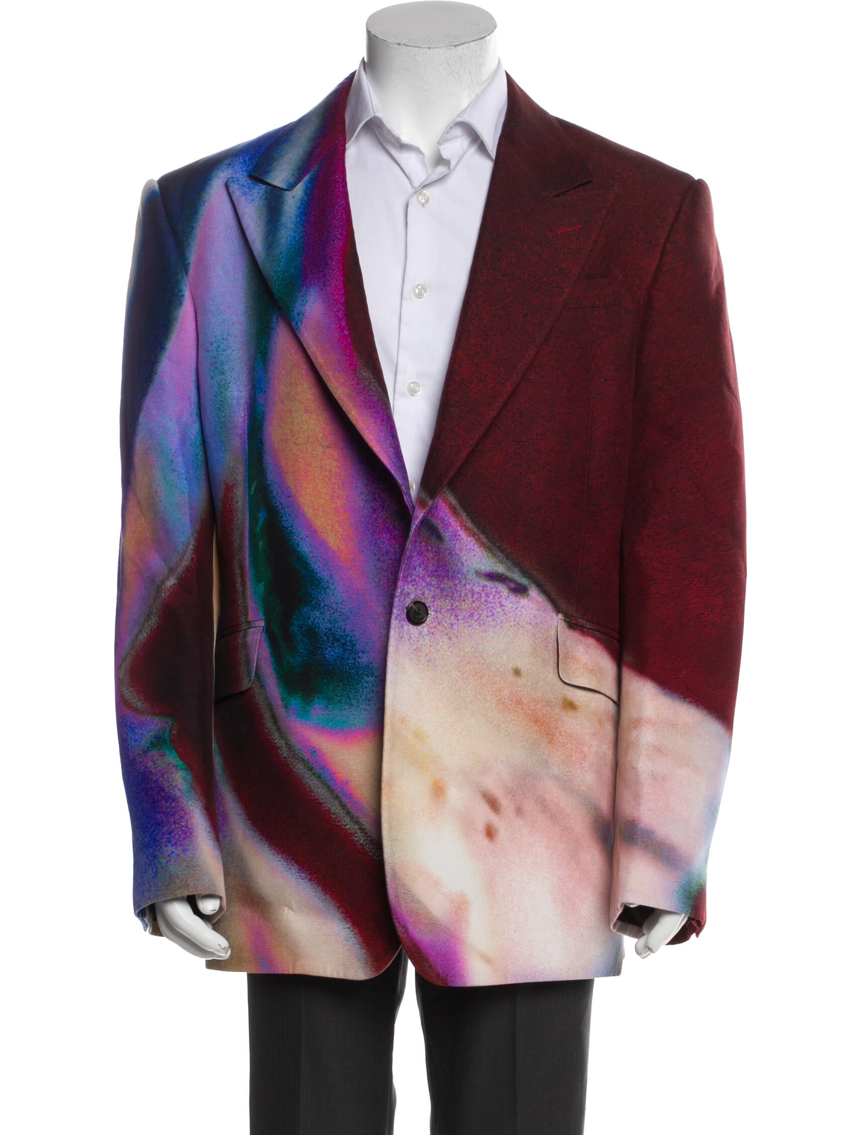 Alexander McQueen Tie-Dye Print Blazer