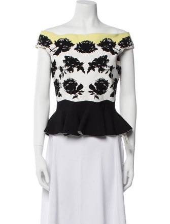 Alexander McQueen 2017 Printed Crop Top