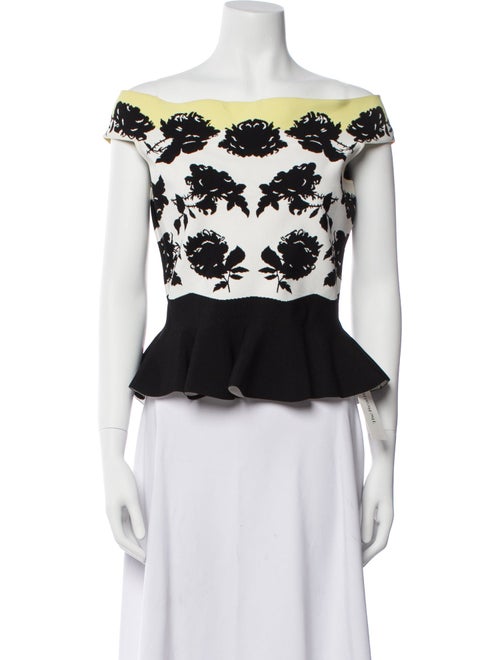 Alexander McQueen 2017 Printed Crop Top