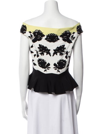 Alexander McQueen 2017 Printed Crop Top