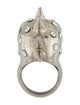 Alexander McQueen Crystal Mohawk Skull Cocktail Ring