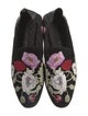 Alexander McQueen Suede Floral Print Loafers