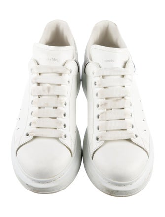 Alexander McQueen Leather Glitter Accents Sneakers