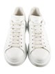 Alexander McQueen Leather Glitter Accents Sneakers