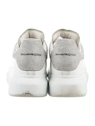 Alexander McQueen Leather Glitter Accents Sneakers