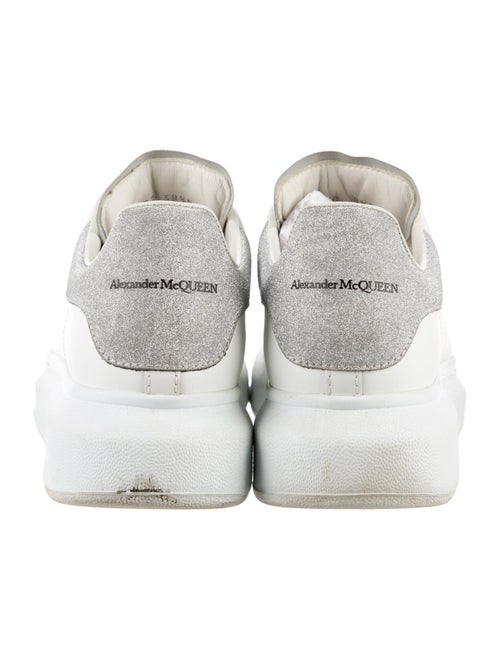 Alexander McQueen Leather Glitter Accents Sneakers