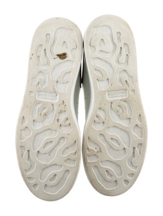 Alexander McQueen Leather Glitter Accents Sneakers