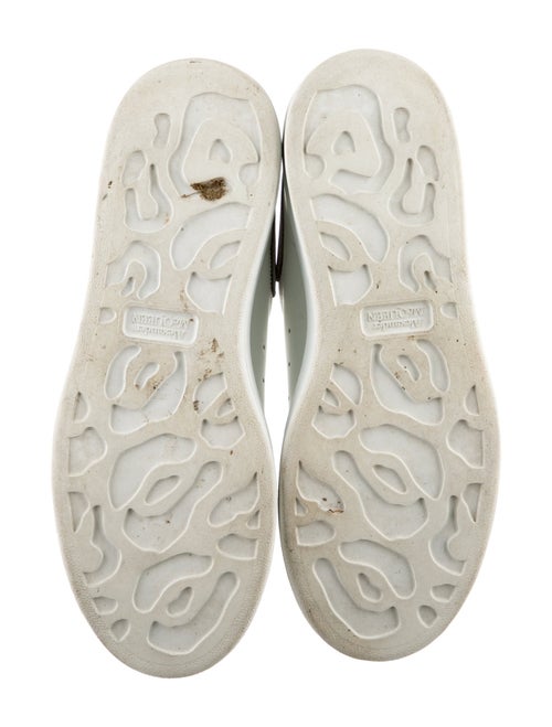 Alexander McQueen Leather Glitter Accents Sneakers