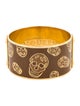 Alexander McQueen Enamel Skull Bangle Bracelet