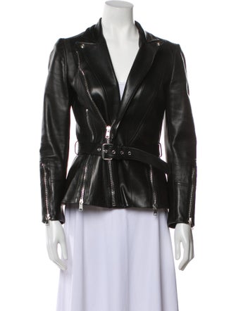 Alexander McQueen Leather Biker Jacket