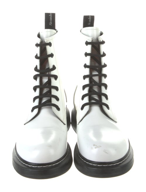 Alexander McQueen Leather Combat Boots