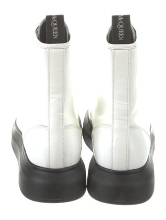 Alexander McQueen Leather Combat Boots