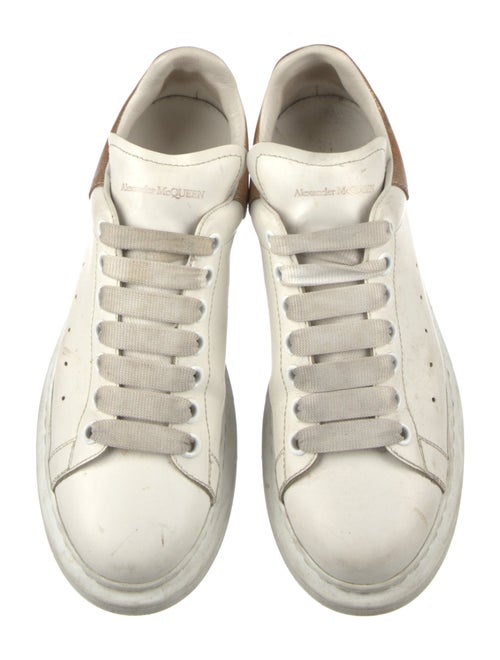 Alexander McQueen Leather Colorblock Pattern Sneakers