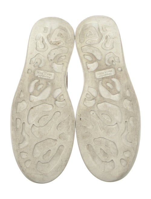 Alexander McQueen Leather Colorblock Pattern Sneakers